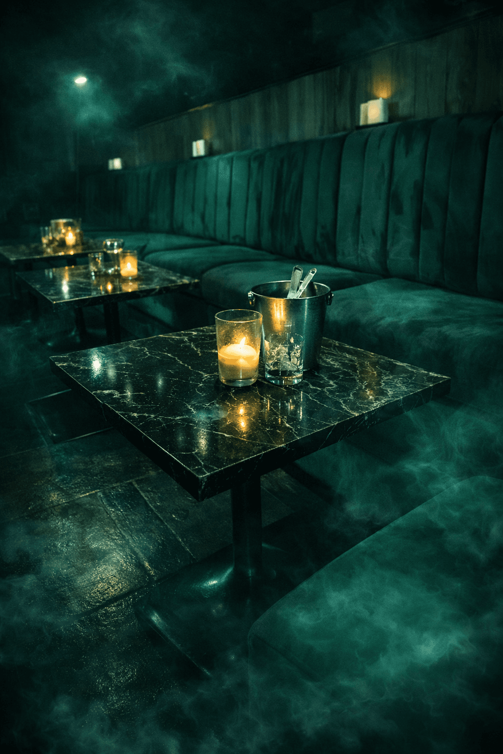 VIP corner seating area